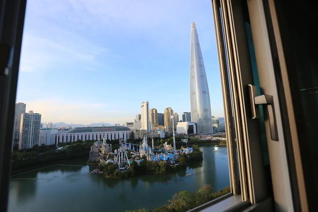 סיאול Lotte World Lake View Loft דירה